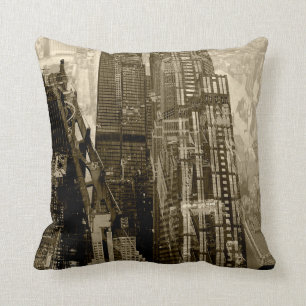 Metropolis V Throw Pillow