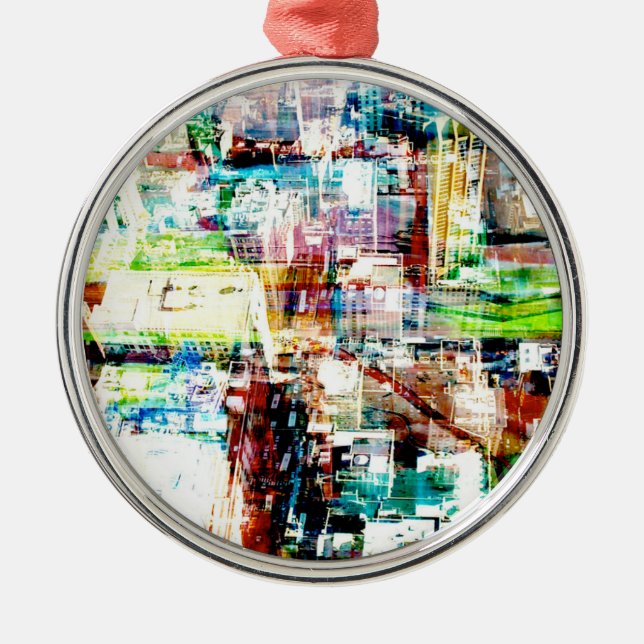 Metropolis VI Metal Ornament (Front)