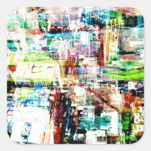 Metropolis VI Square Sticker