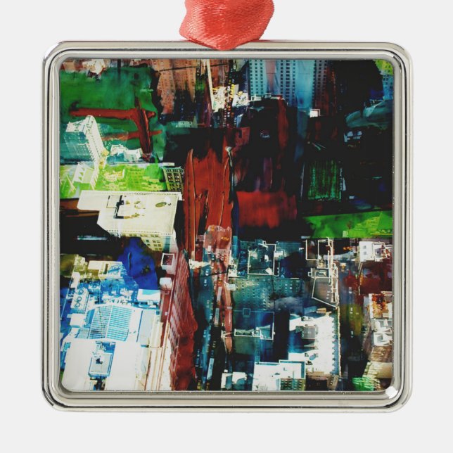 Metropolis VIII Metal Ornament (Front)