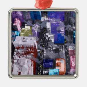 Metropolis VIIII Metal Ornament