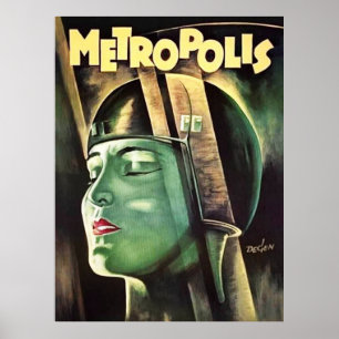 Metropolis Vintage Movie   Poster