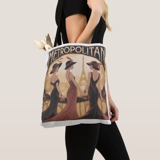 Metropolitan Art Nouveau Tote Bag (Close Up)