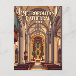 Metropolitan Cathedral Mexico Postcard