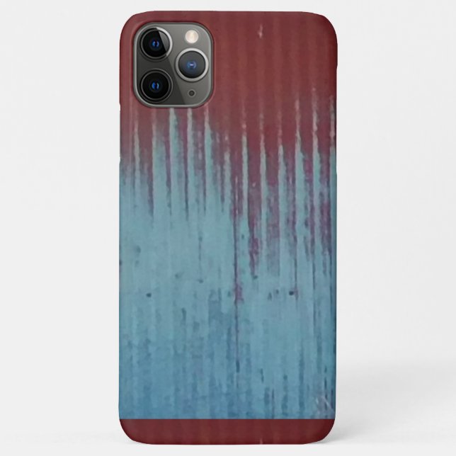 Mettal red grey weathered Case-Mate iPhone case (Back)