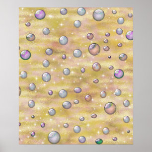 METTALIC PEARLS LUXERY POSTER