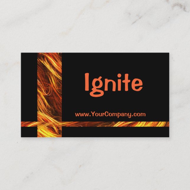 Mettez à feu le carte de visite (Devant)