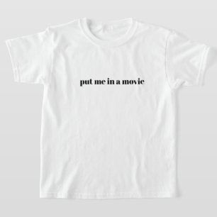 Mettez-moi dans un T-shirt de jeunesse de cinéma