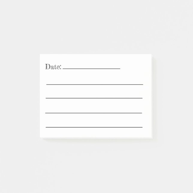 Mettez une date dessus ! Post-It Notes (Devant)