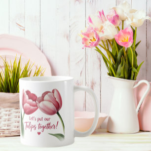 Mettons nos Tulipes ensemble Mug