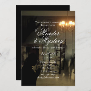 Meurtre Mystère Invitations Enquête sur la scène d