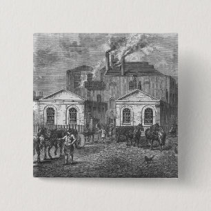Meux's Brewery, 1830 2 Inch Square Button