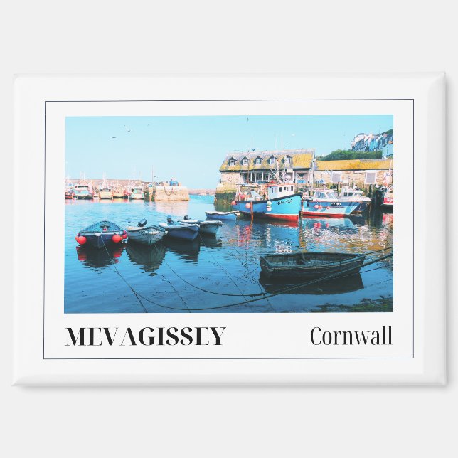 Mevagissey, Cornwall, England Magnet (Front)