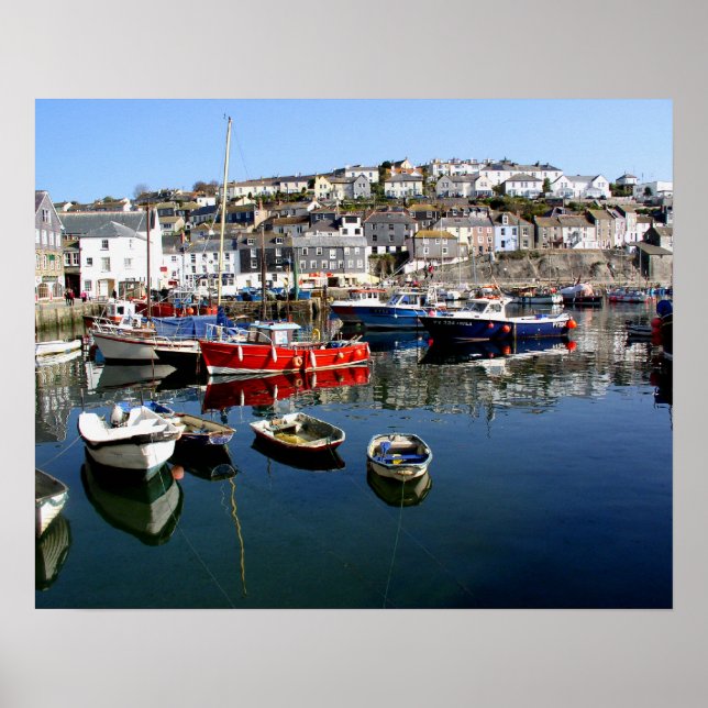Mevagissey harbor poster (Front)