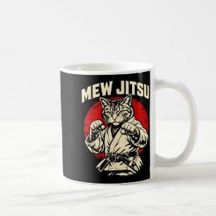 Mew Jitsu Brazilian Jiu Jitsu Martial Arts Cat Coffee Mug