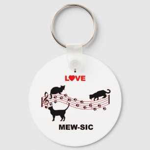 Mew-sic Keychain