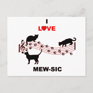 Mew-sic Postcard