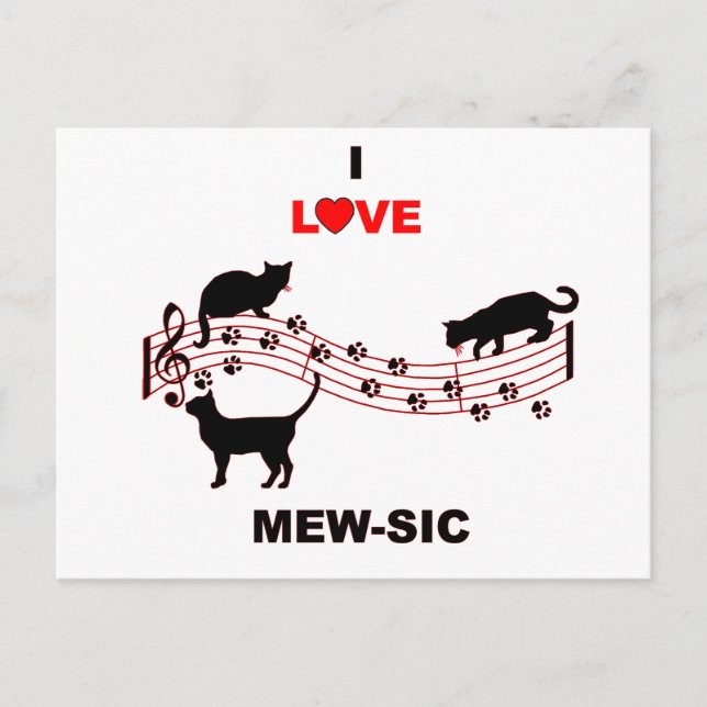 Mew-sic Postcard (Front)
