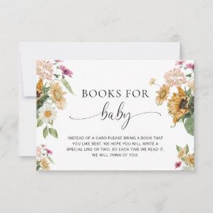Mews Sunflower Books For Baby Request Card