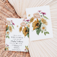 Mews Sunflower Fall Autumn Baby Shower