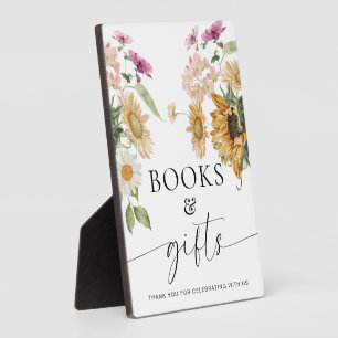 Mews Sunflower Fall Floral Books and Gifts Sign Plaque