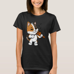 Mewsician Violin Player Cat Violinist Musician 1 T-Shirt