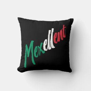 Mexellent - Mexico and Mexican pride Throw Pillow