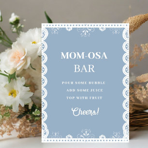 Mexica talavera Mimosa Bar baby shower Favor sign