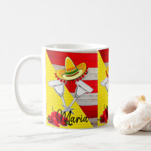 Mexicaine Bonne Heure Jaune Frappe Jaune Mug