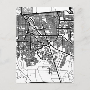 Mexicali Mexico City Map Postcard