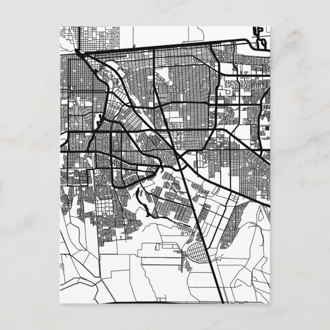  Mexicali Mexico City Map Postcard (Front)