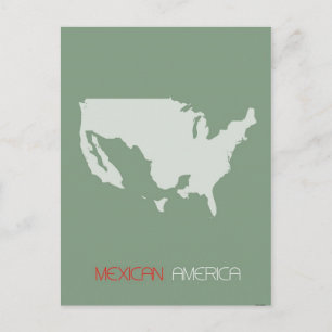 Mexican America Postcard