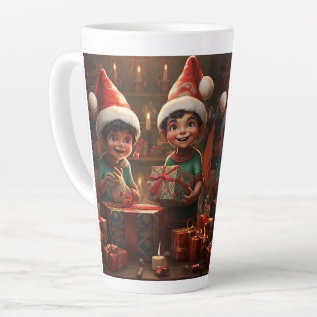 Mexican American Christmas Elf Specialty Mug (Left Angle)