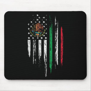 Mexican American Flag Combo Mexico Usa Cinco De Ma Mouse Pad