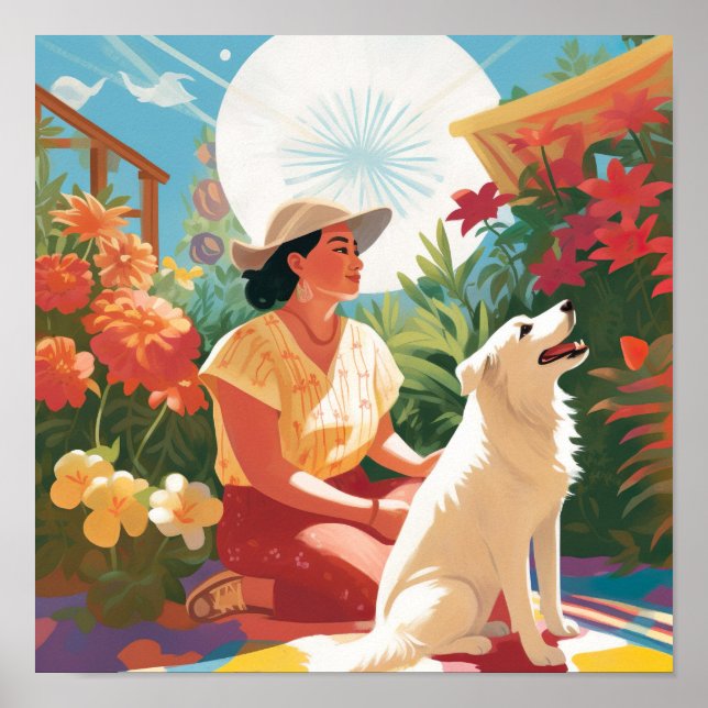 Mexican-American Garden Bliss Print (Front)