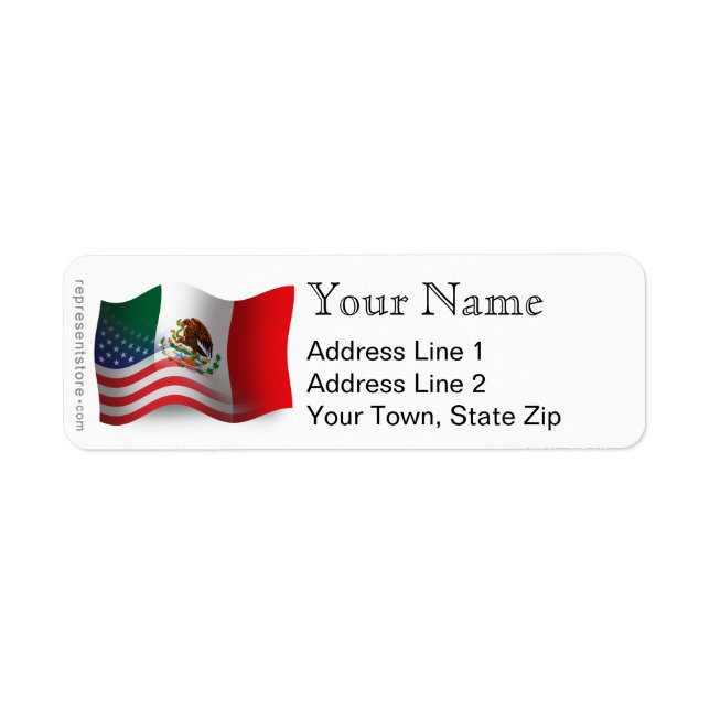Mexican-American Waving Flag (Front)