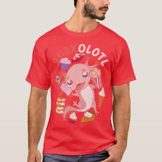 Mexican Amphibian Lover Snaxolotl Funny Axolotl T-Shirt