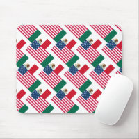 Mexican and American Flags