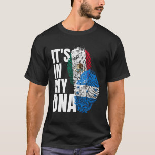 Mexican And Honduran Dna Mix Flag Heritage Gift T-Shirt
