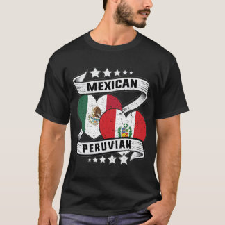 Mexican And Peruvian Flag T-Shirt