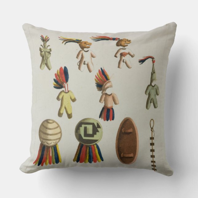 Mexican Arms (colour litho) Throw Pillow (Front)