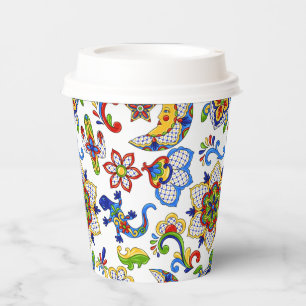 Mexican Art Paper Cups