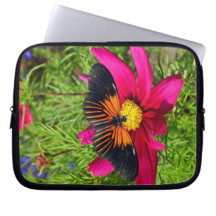 Mexican aster flower with a Doris Longwing Laptop Sleeve