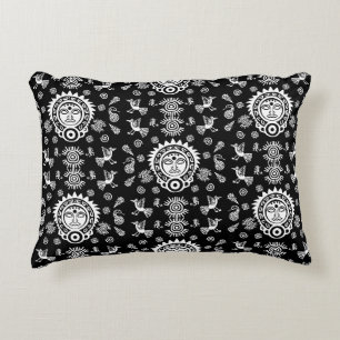 Mexican Aztec Art Home Decor Accent Pillow