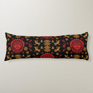 Mexican Aztec Art Home Decor Body Pillow