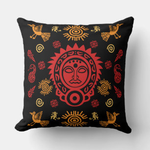 Mexican Aztec Art Home Decor Throw Pillow