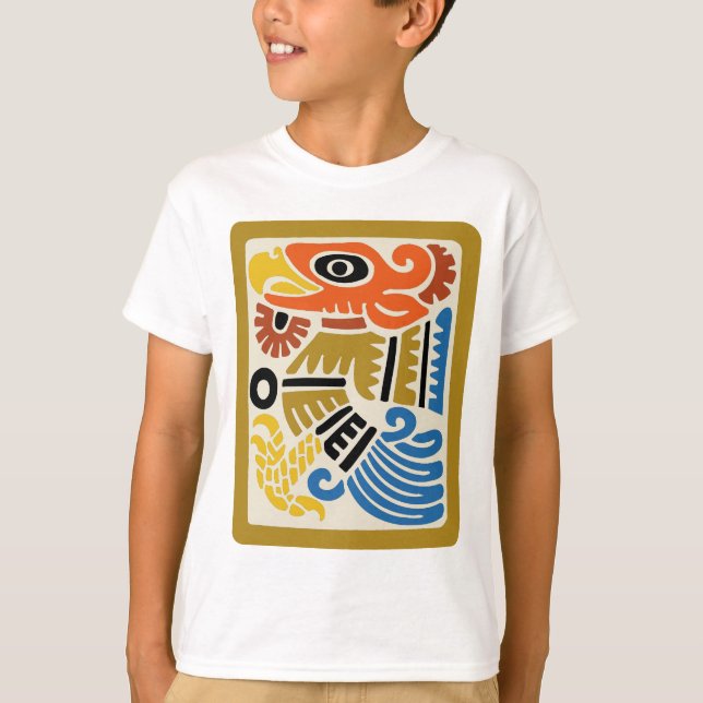 Mexican Aztec Eagle T-Shirt (Front)
