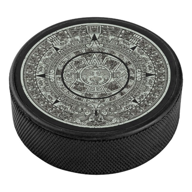 Mexican Aztec Sun Stone Mayan Calendar 1 Hockey Puck (3/4)