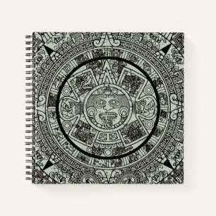Mexican Aztec Sun Stone Mayan Calendar 1 Notebook