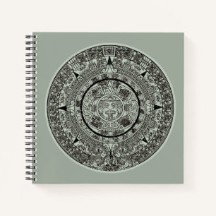 Mexican Aztec Sun Stone Mayan Calendar 1 Notebook